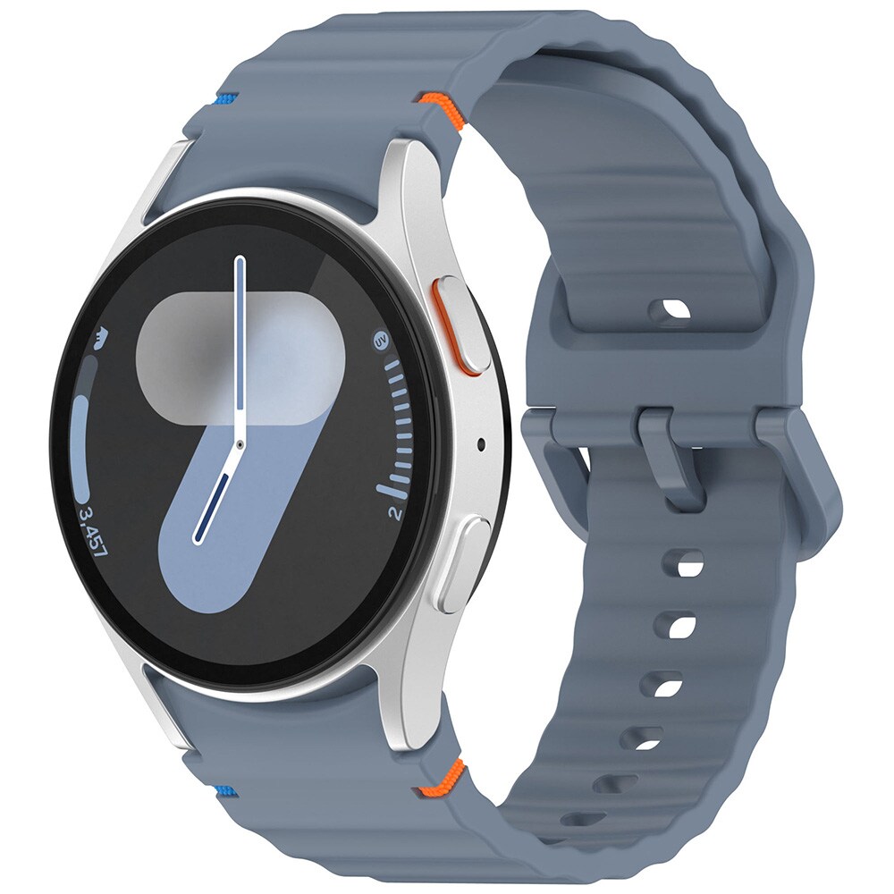 Silikoniranneke Samsung Watch 7:lle - harmaa sininen