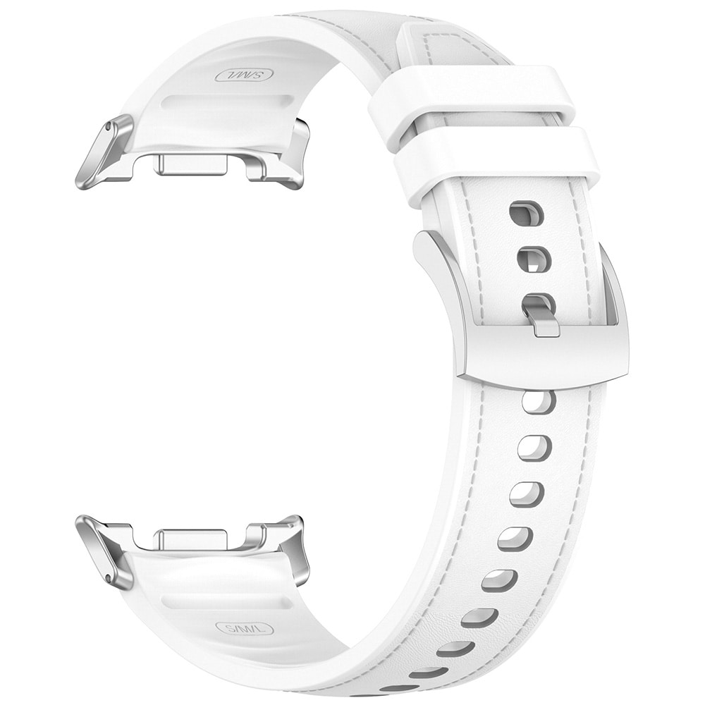 Silikoniranneke Samsung Galaxy Watch 8 / Watch 8 Classic - Valkoinen - Silikoniranneke Samsung Galaxy Watch 8 / Watch 8 Classic - Valkoinen