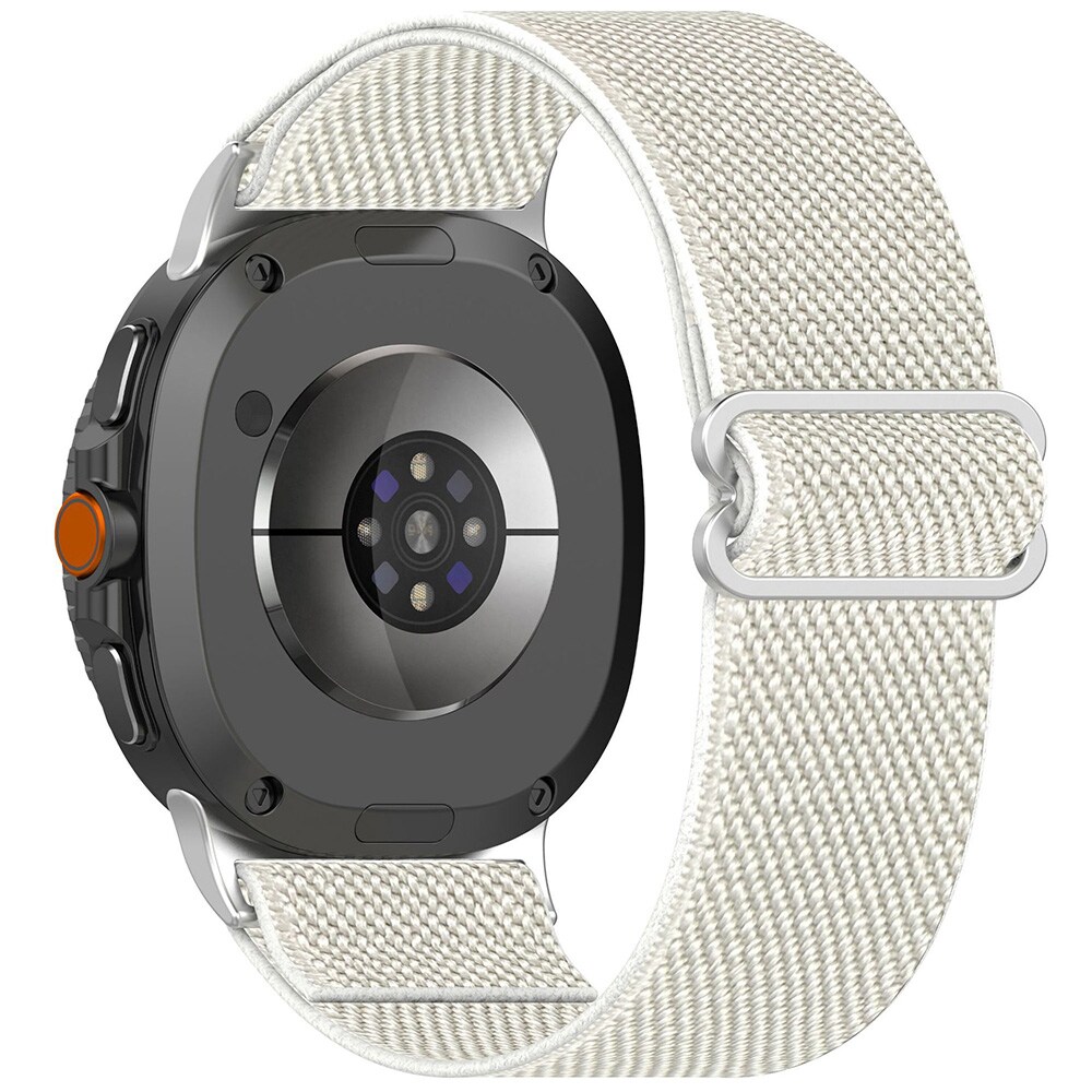 Nailonranneke Samsung Galaxy Watch 8 / Watch 8 Classic - Starlight Valkoinen