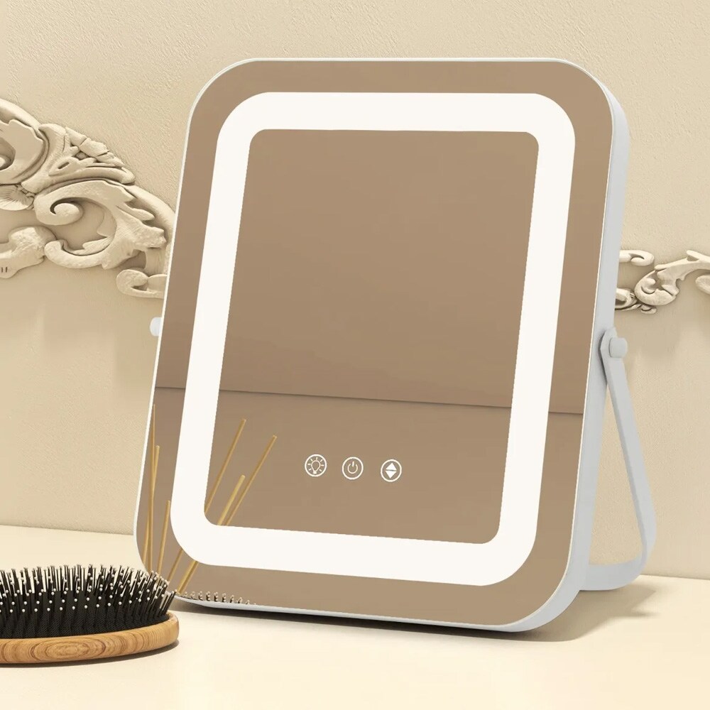 Meikkipeili 30 × 25 cm, LED-valaistus