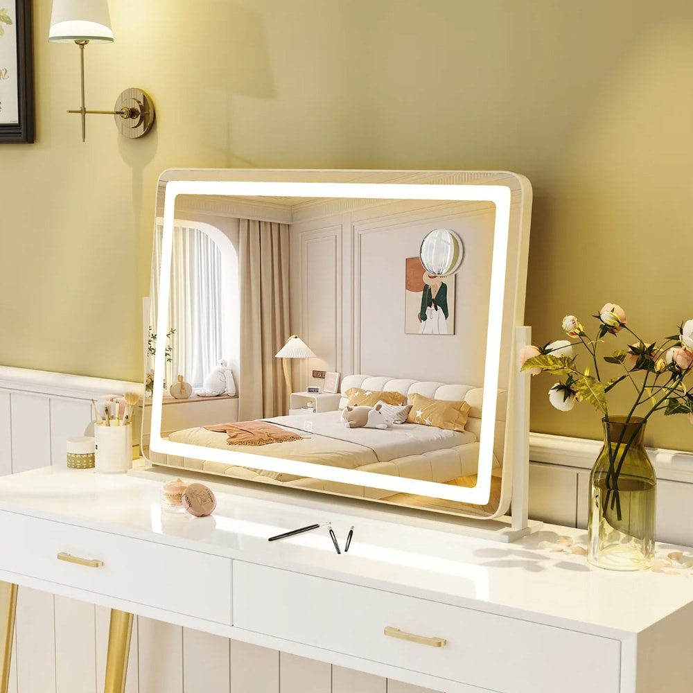 Meikkipeili LED-valolla ja kosketusohjauksella – 80 × 55 cm