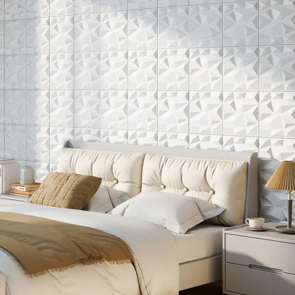 3D-seinäpaneelit timanttikuvioinnilla – 50 kpl, 4,5 m²