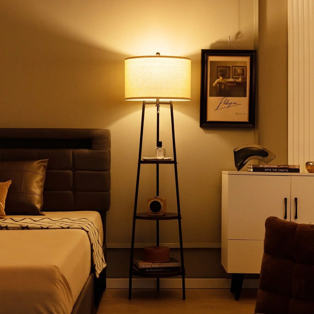 Lattiavalaisin 3 hyllyllä – Musta