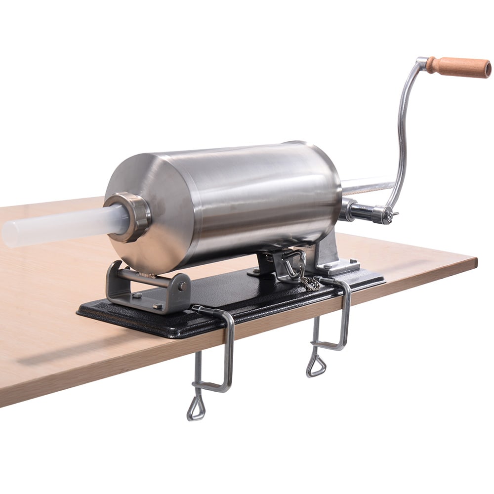 Ruostumattomasta teräksestä valmistettu makkarantäytin 4,8 L