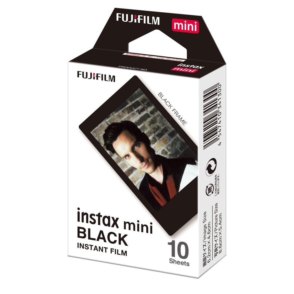 Fujifilm Instax Mini musta valokuvapaperi 10-pakkaus