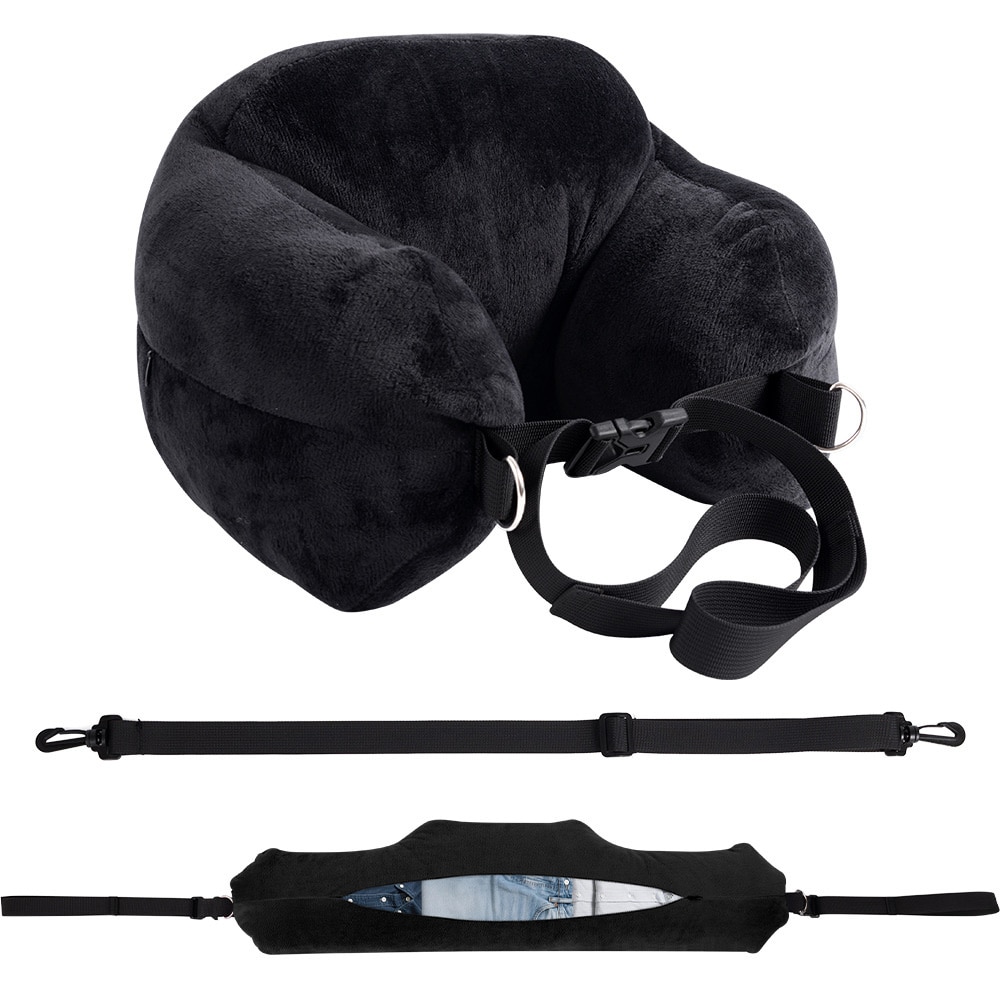 Matkatyyny, jossa on säilytystila polyesteristä - Svart