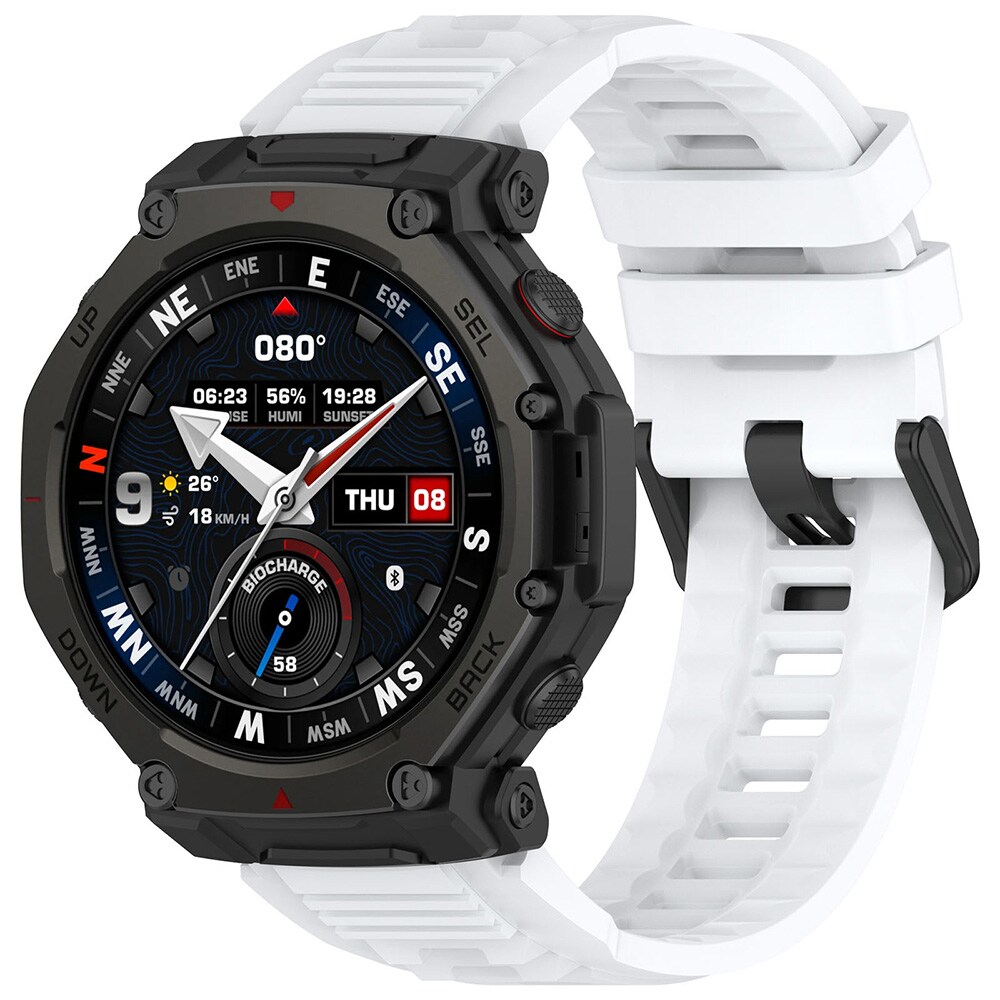 Silikoniranneke Amazfit T-Rex 3 Pro 48mm - Valkoinen