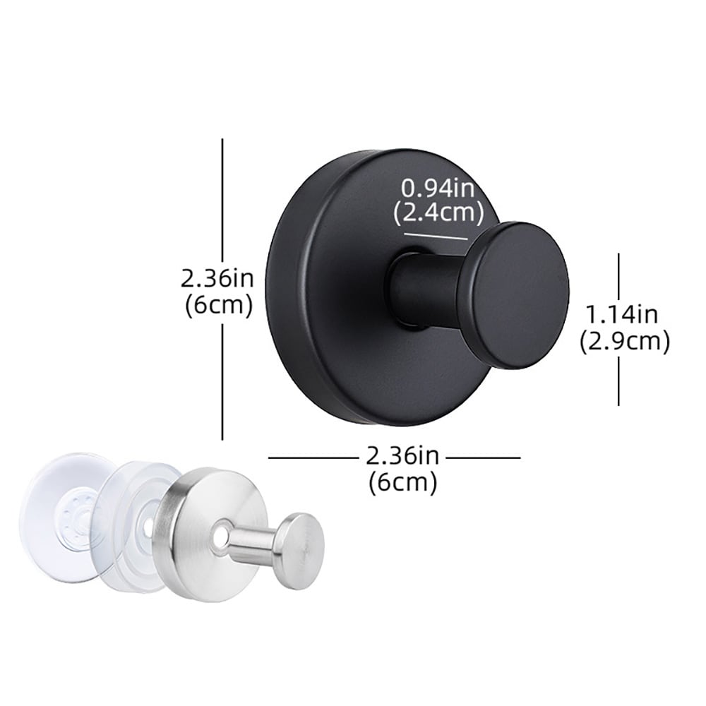 Koukku imutulpalla 2-pack - Musta