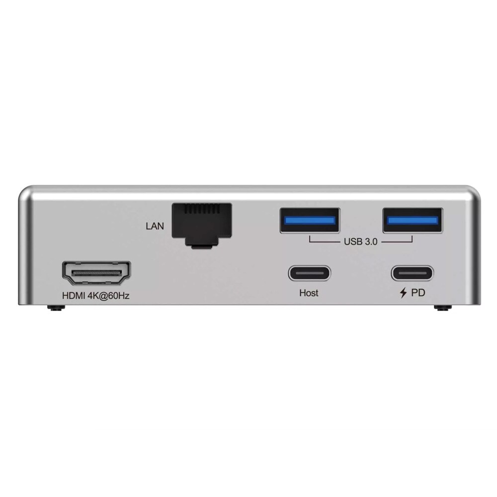 Rapoo UCS-5001 kannettavan teline 5-in-1 USB-C-keskittimellä / tietokoneteline / 100 W PD-läpivienti