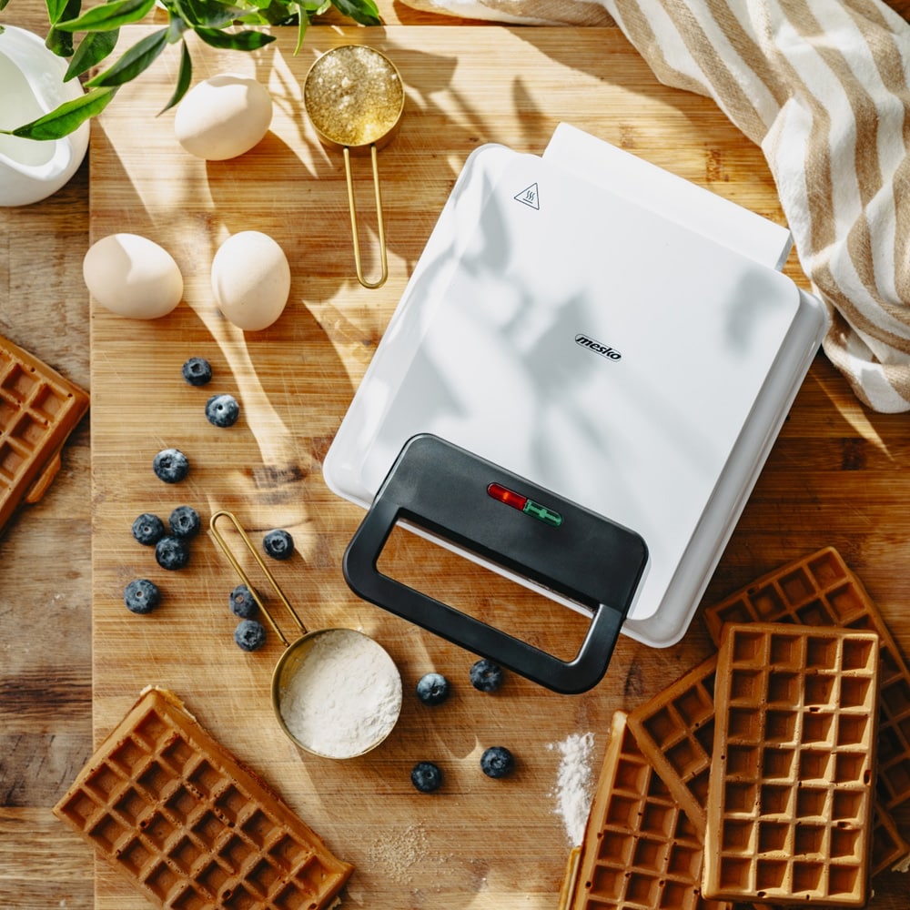 Tehokas vohvelirauta 1800 W – 2 suurta vohvelia, tarttumaton pinnoite