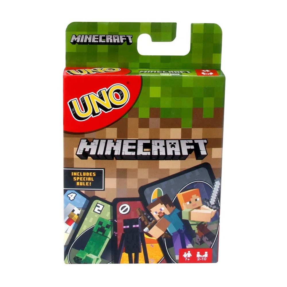 UNO Minecraft - Korttipeli 2-10 pelaajalle Minecraft teemalla