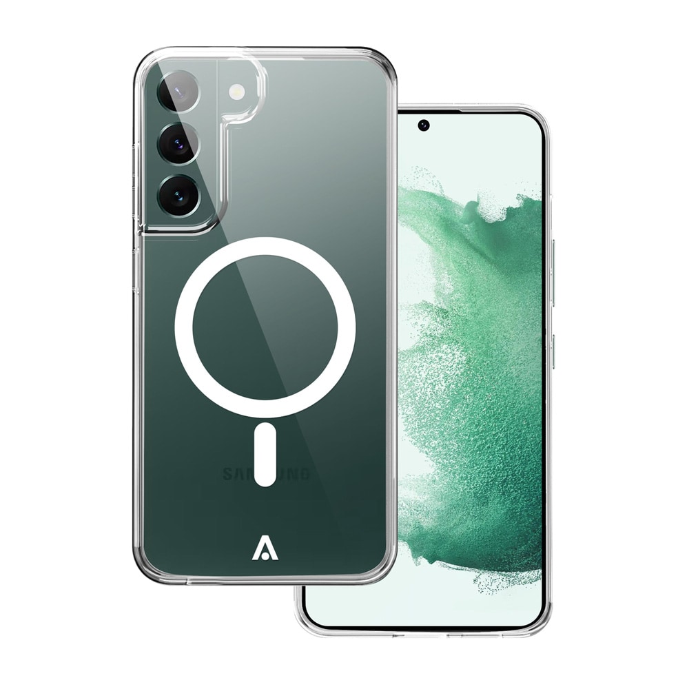 Alkaya Kirkas takakuori MagSafe:lla Samsung Galaxy S22+:lle