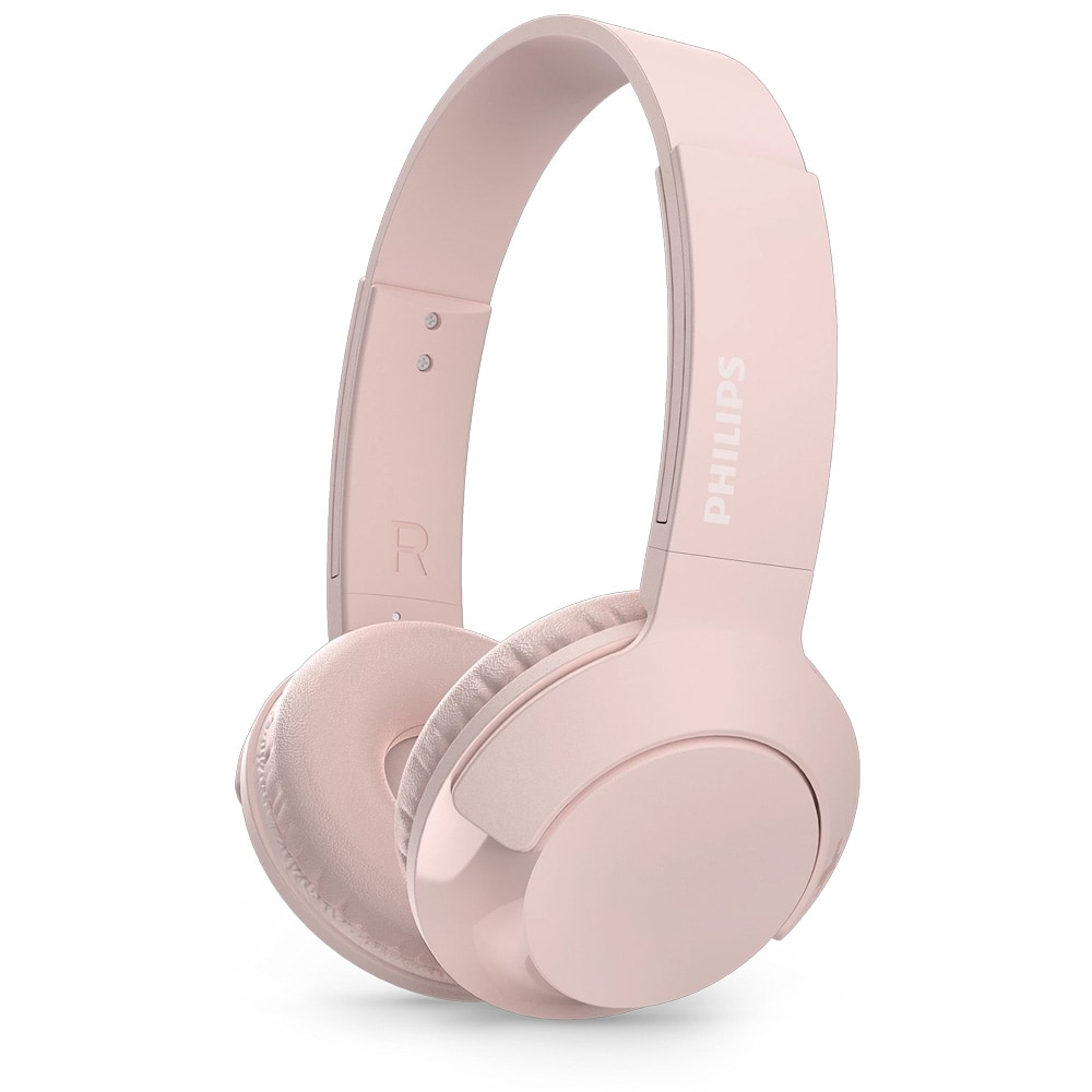 Philips Bass+ On-Ear Bluetooth-kuulokkeet - vaaleanpunainen