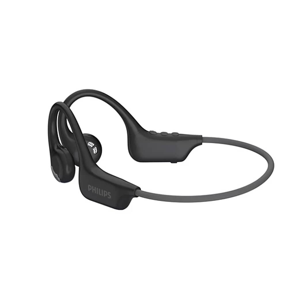 Philips Avokorvaiset langattomat urheilukuulokkeet, joissa on AI-mikrofoni ja IPX4-luokitus - Svart