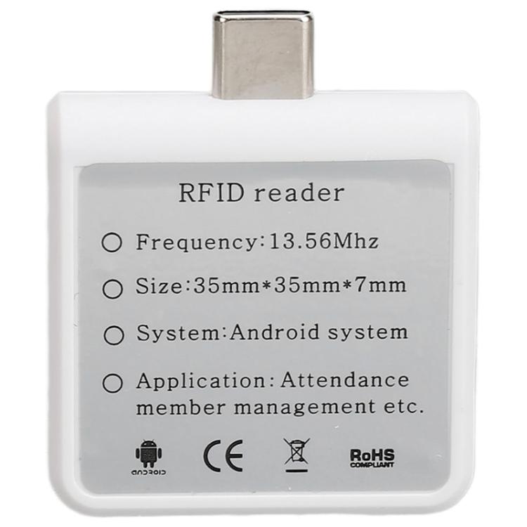 RFID-lukija 13.56MHz / 14443A USB-C-liittimellä varustettuna