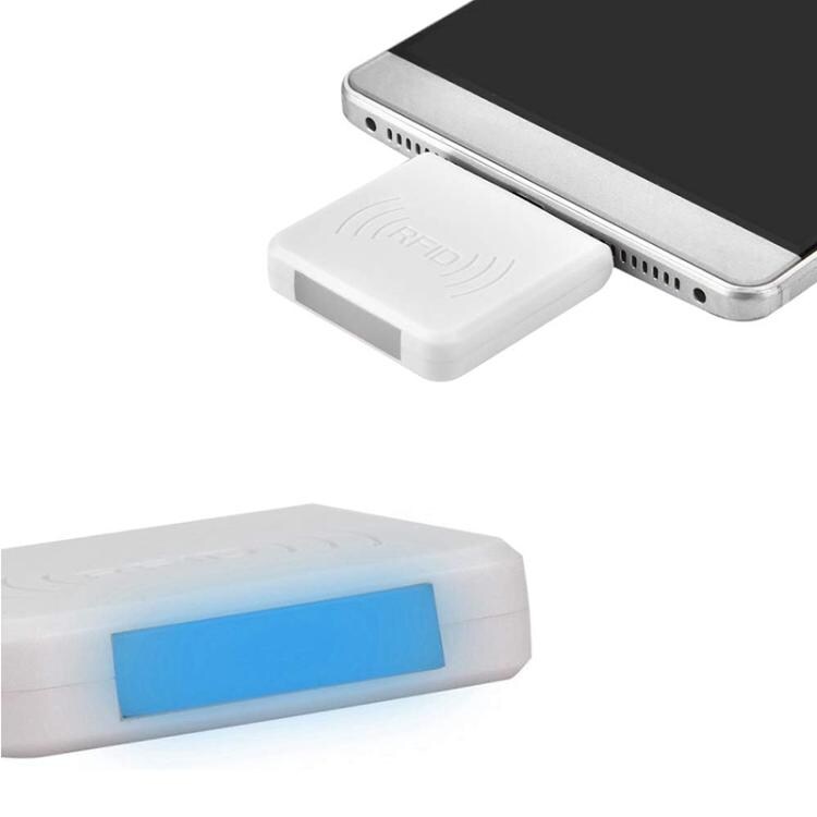 RFID-lukija 13.56MHz / 14443A MicroUSB-liittimellä varustettuna