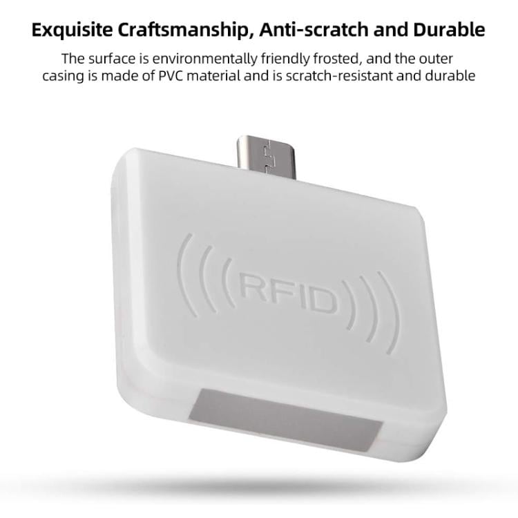 RFID-lukija 13.56MHz / 14443A MicroUSB-liittimellä varustettuna