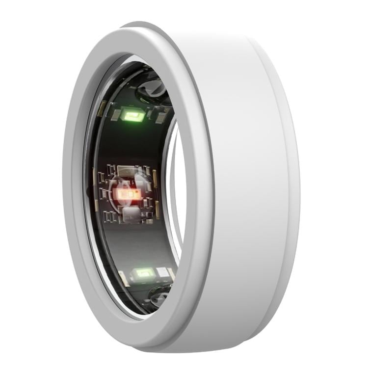 Silikonisuojus Samsung Galaxy Ring / Oura Ring Koko M - Valkoinen - Valkoinen