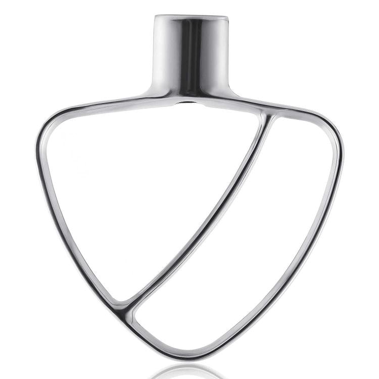 Ruostumattomasta teräksestä valmistettu litteä vatkain KitchenAid 4, 5 ja 5 QT:n keittiökoneisiin