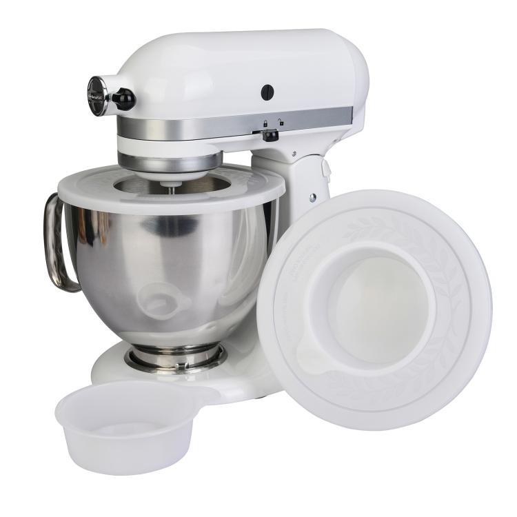 Elintarvikeluokan muovinen roiskesuoja KitchenAid 4,5 ja 5 qt keittiökoneeseen
