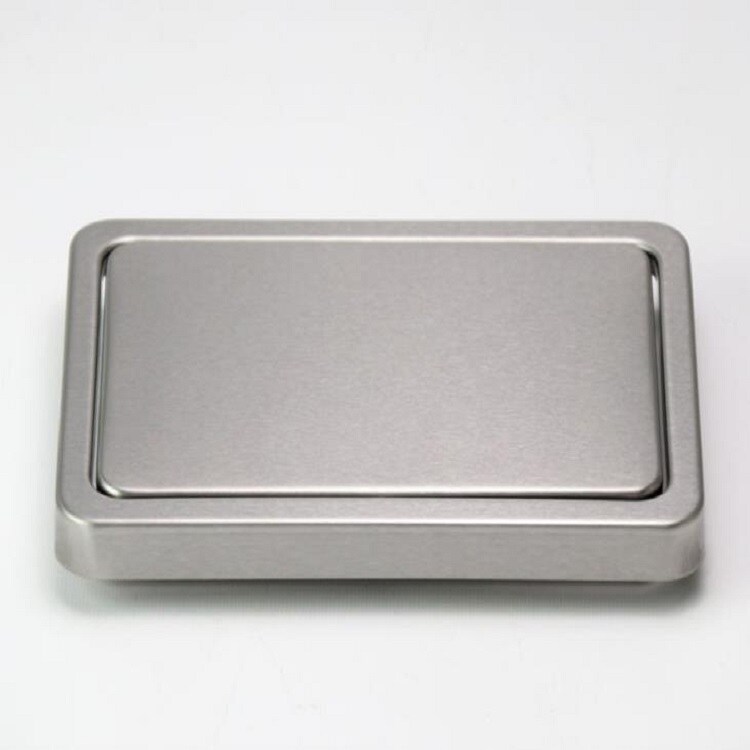 Ruostumattomasta teräksestä valmistettu Swinglock pöytälevylle 16,2x22,7cm