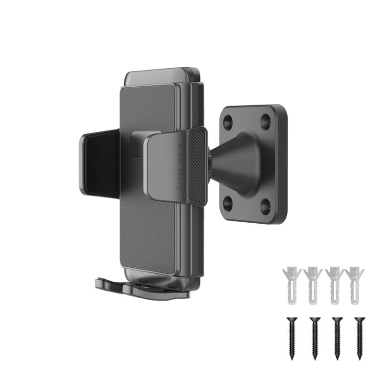 Matkapuhelimen pidike seinäkiinnityksellä ja 360 asteen säädettävällä pyörimisellä - Svart