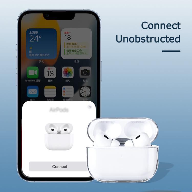 Suojakuori AirPods Pro 3:lle – läpinäkyvä