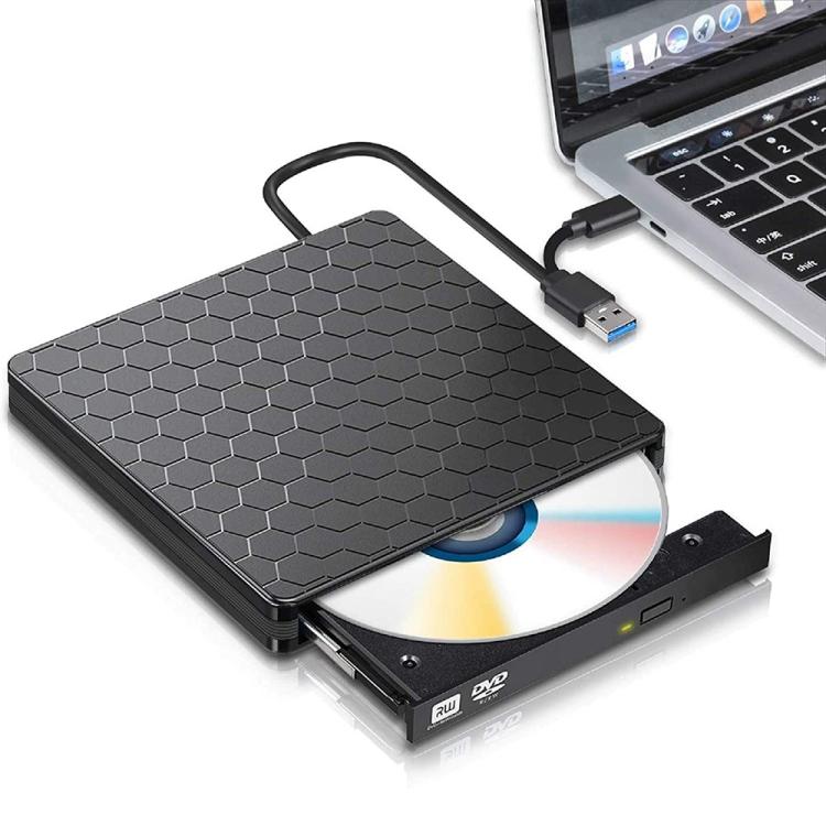 Ulkoinen DVD/CD-poltin USB 3.0- ja USB-C-liitännän kanssa