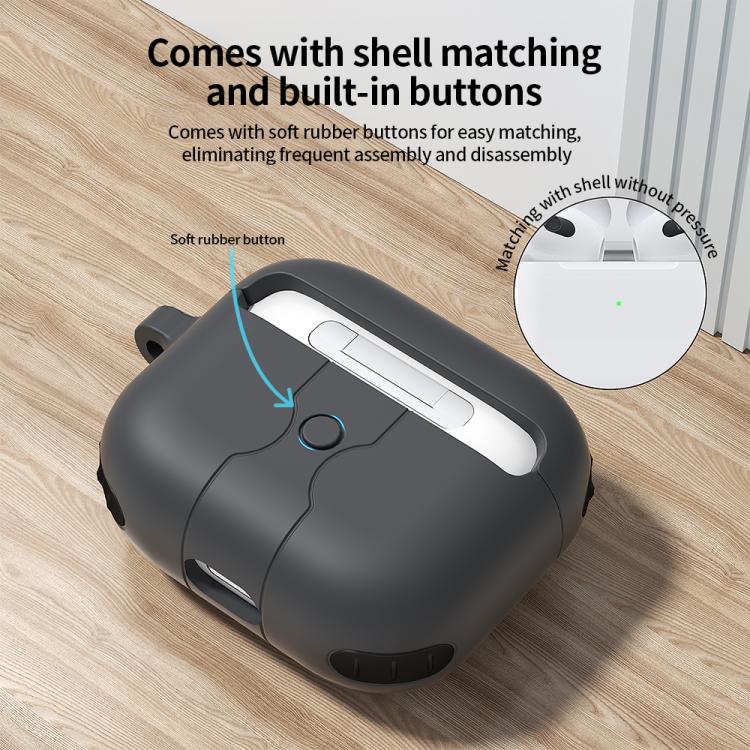 Silikonikotelo peliohjaimen muotoilulla AirPods 3:lle – vaaleanpunaine