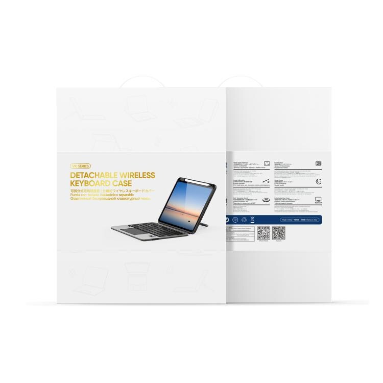 Irrotettava näppäimistökotelo iPad Pro 11 2024 – Musta