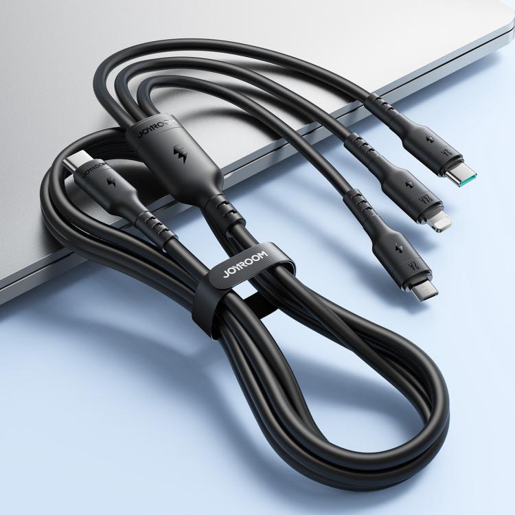 Joyroom 3in1 USB-kaapeli USB-C Lightning + USB-C + MicroUSB 1.2m