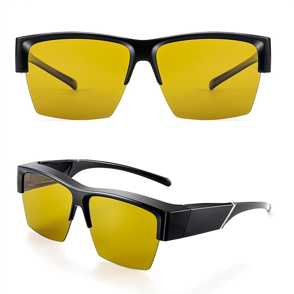 Yönäköiset autolasit yöajoon keltaisella linssillä varustettuna