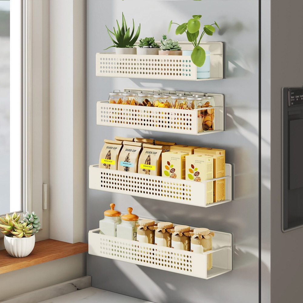 Magneettiset metalliset maustehyllyt 4-pack