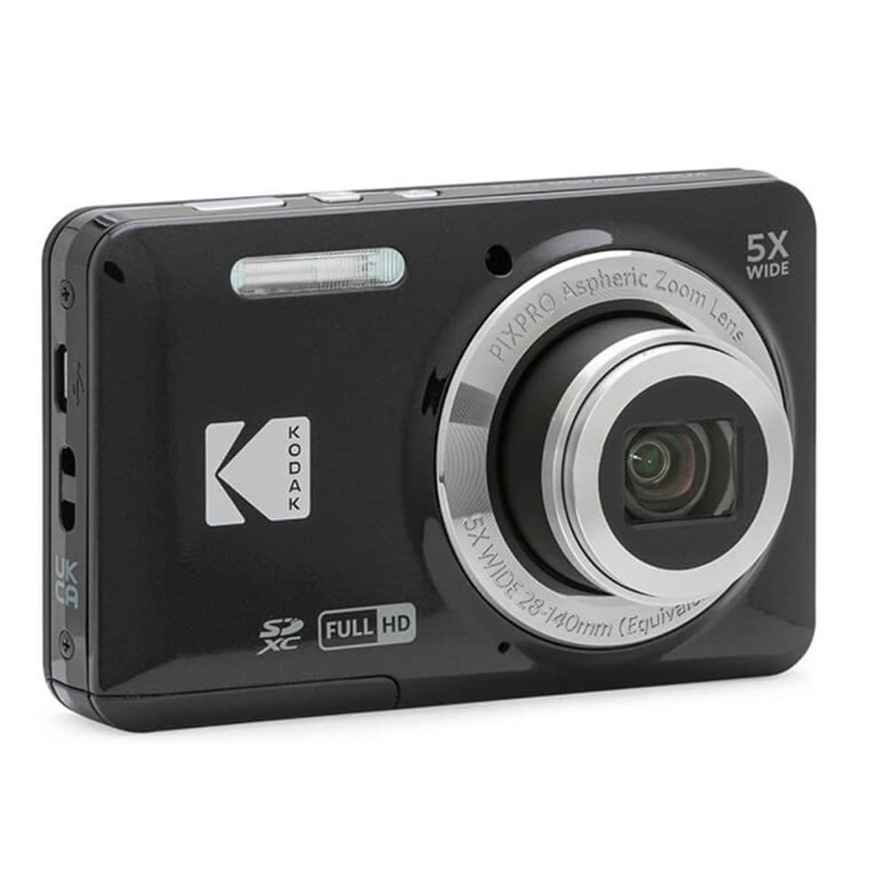 Kodak Pixpro FZ55 - Kompakti digitaalikamera, jossa on 16,76 MP, 5-kertainen optinen zoom ja Full HD -videokuvaus