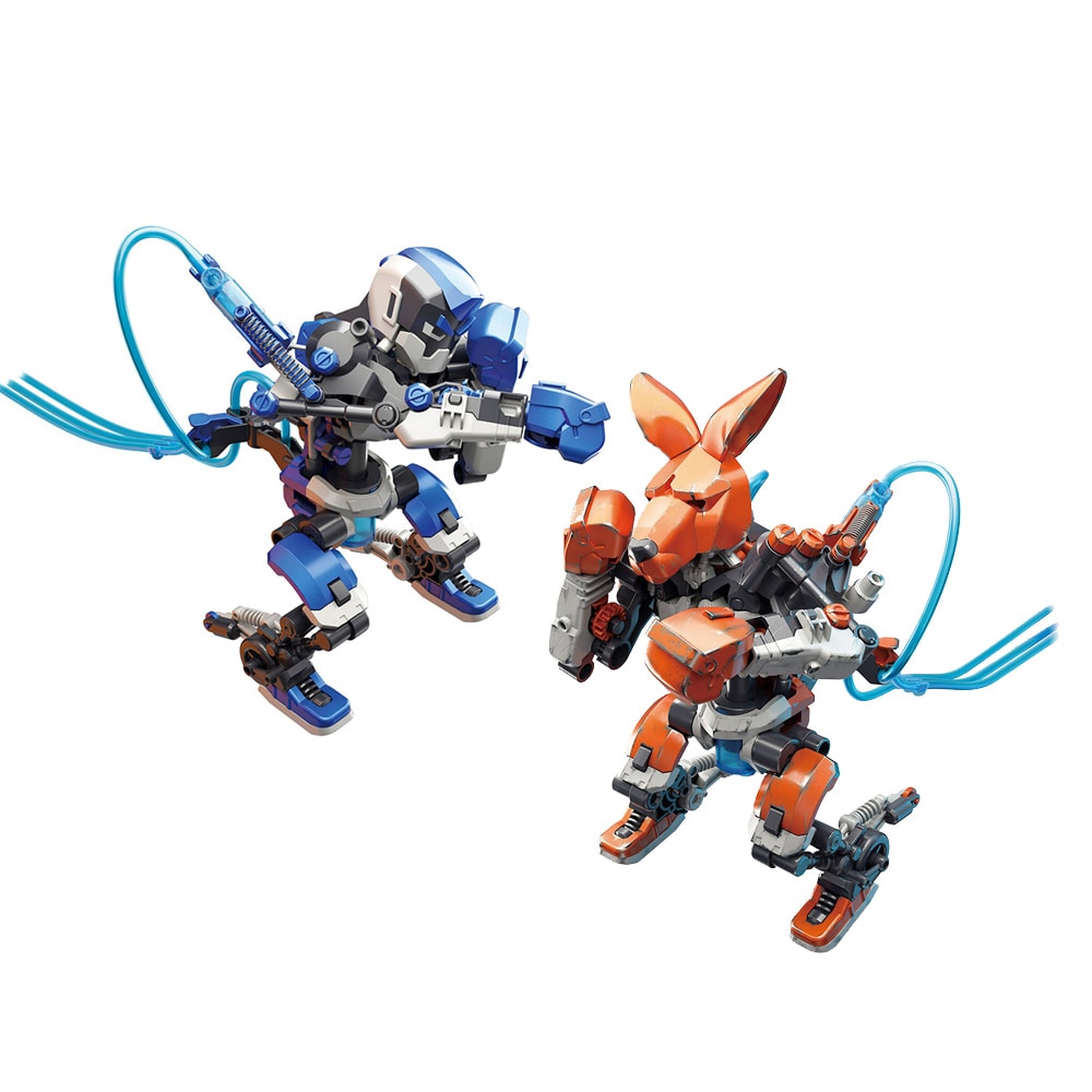 Hydrauliset nyrkkeilyrobotit - Hydraulinen rakennussarja nyrkkeilyroboteilla kahdelle pelaajalle