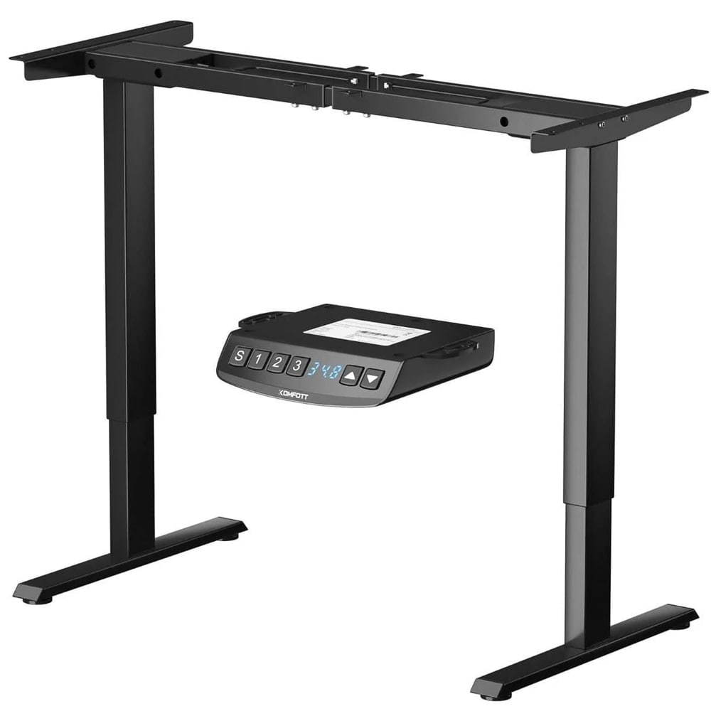 Höj- och sänkbart Underrede till Skrivbord - Musta