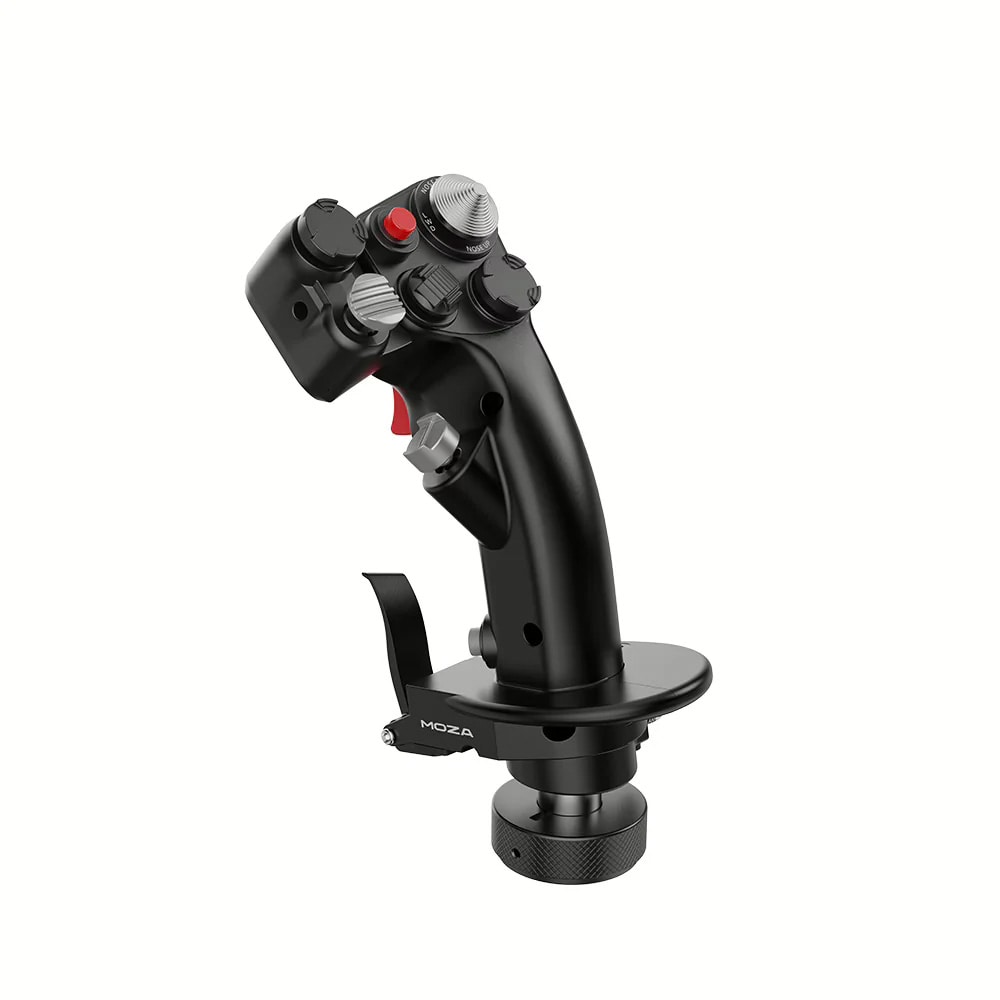 Moza Racing MH16 Alumiininen lentokonejoystick, jossa on modulaarinen rakenne ja 30 tuloa