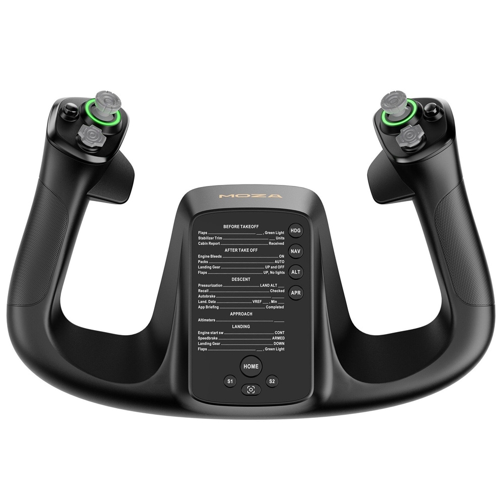 Moza MFY Yoke-ohjauspyörä lentosimulaattoriin, jossa on 34 sisääntuloa ja pikavapautus