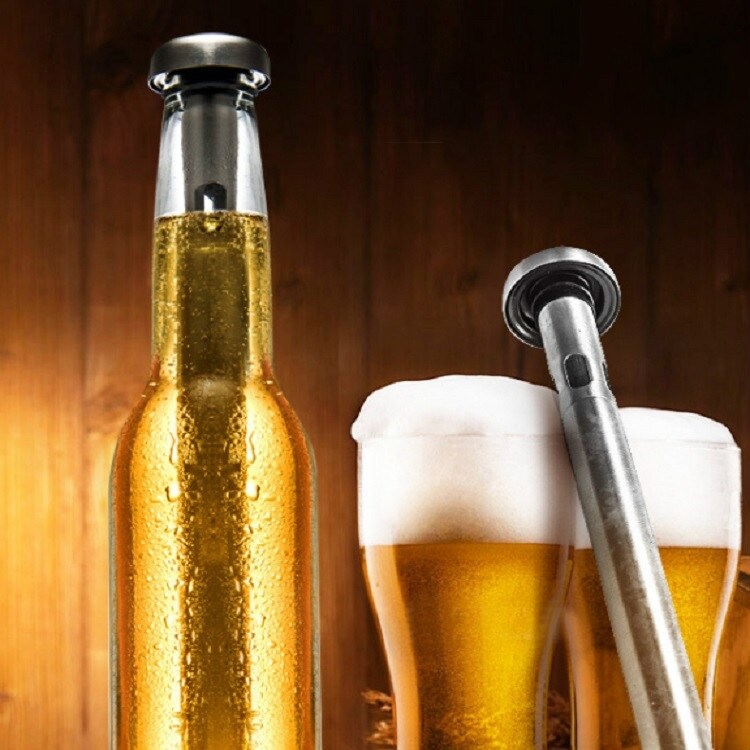 2-pack Ruostumattomasta teräksestä valmistettu jäähdytystanko oluen jäähdytykseen
