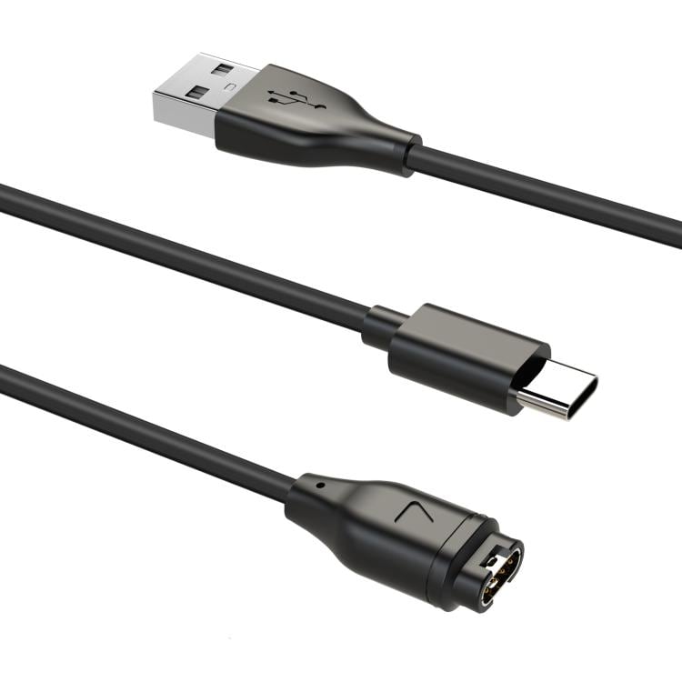 Latauskaapeli Garmin Fenix 8:lle USB-C:llä 1.2m - Svart