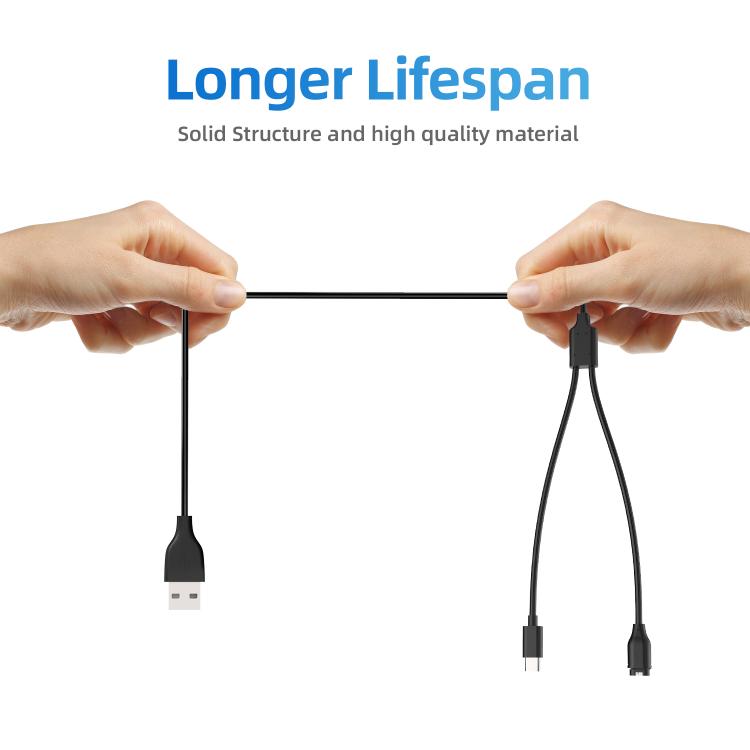 Latauskaapeli Garmin Fenix 8:lle USB-C:llä 1.2m - Svart