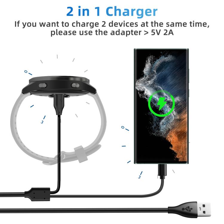 Latauskaapeli Garmin Fenix 8:lle USB-C:llä 1.2m - Svart