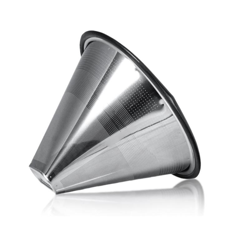 Yksikerroksinen ruostumattomasta teräksestä valmistettu kahvisuodatin Moccamaster KBT/KBGV:lle