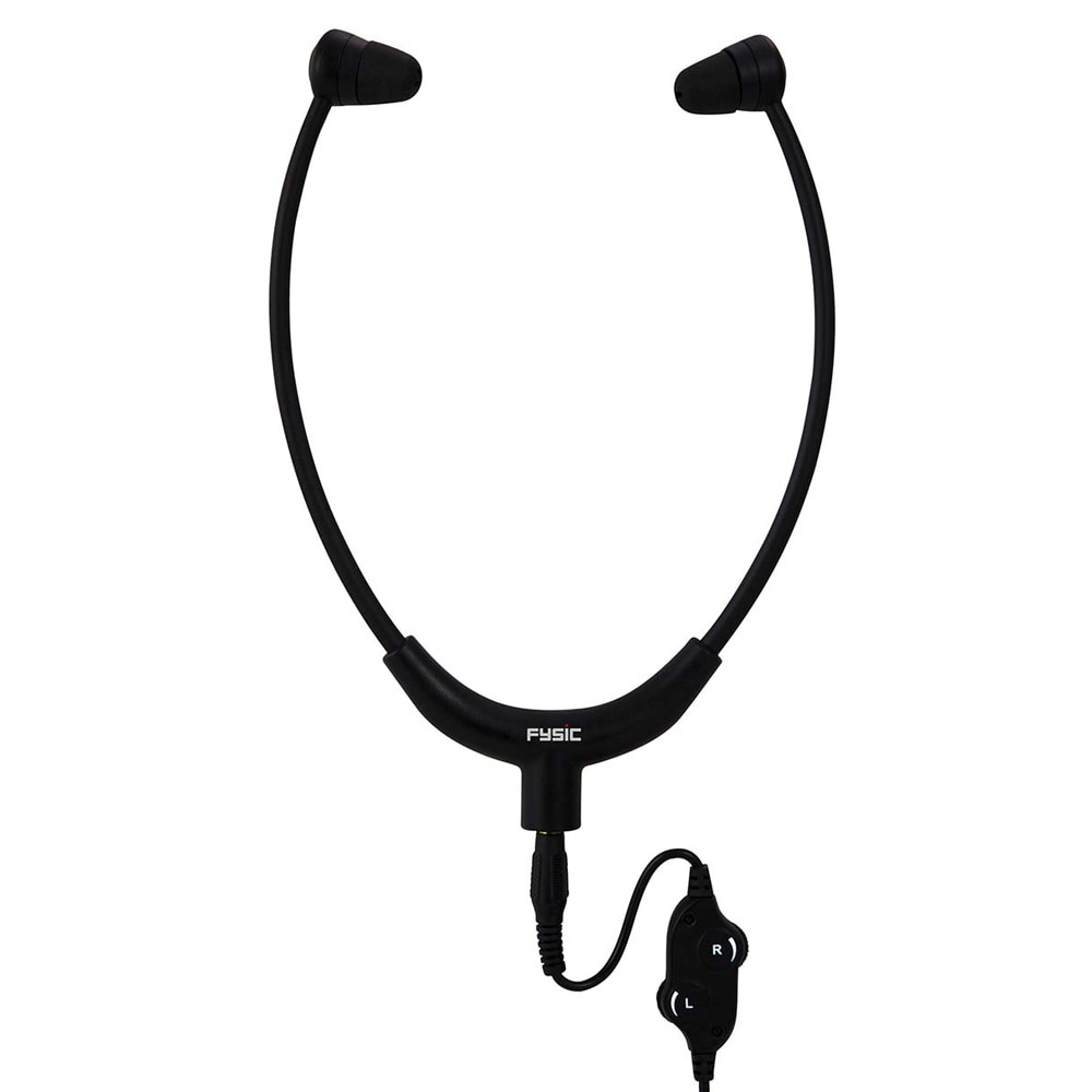 Fysic in-ear -kuulokkeet, joissa on yksilöllinen äänenvoimakkuuden säätö ja 3,5 mm:n liitäntä