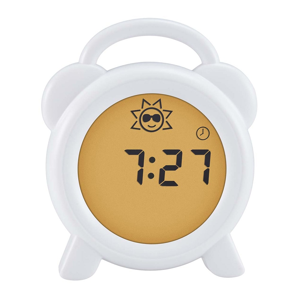 Alecto Sleep Trainer, jossa on yövalo, herätyskello ja ladattava akku