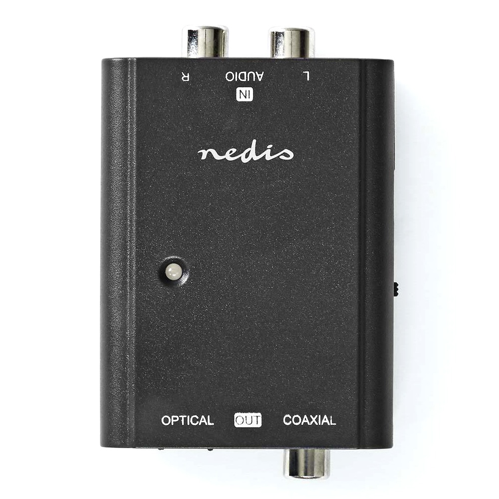 Nedis Digitaalinen audiomuunnin analogiseksi Toslink- ja S/PDIF-muuntimeksi, 5 V DC:n tasavirta