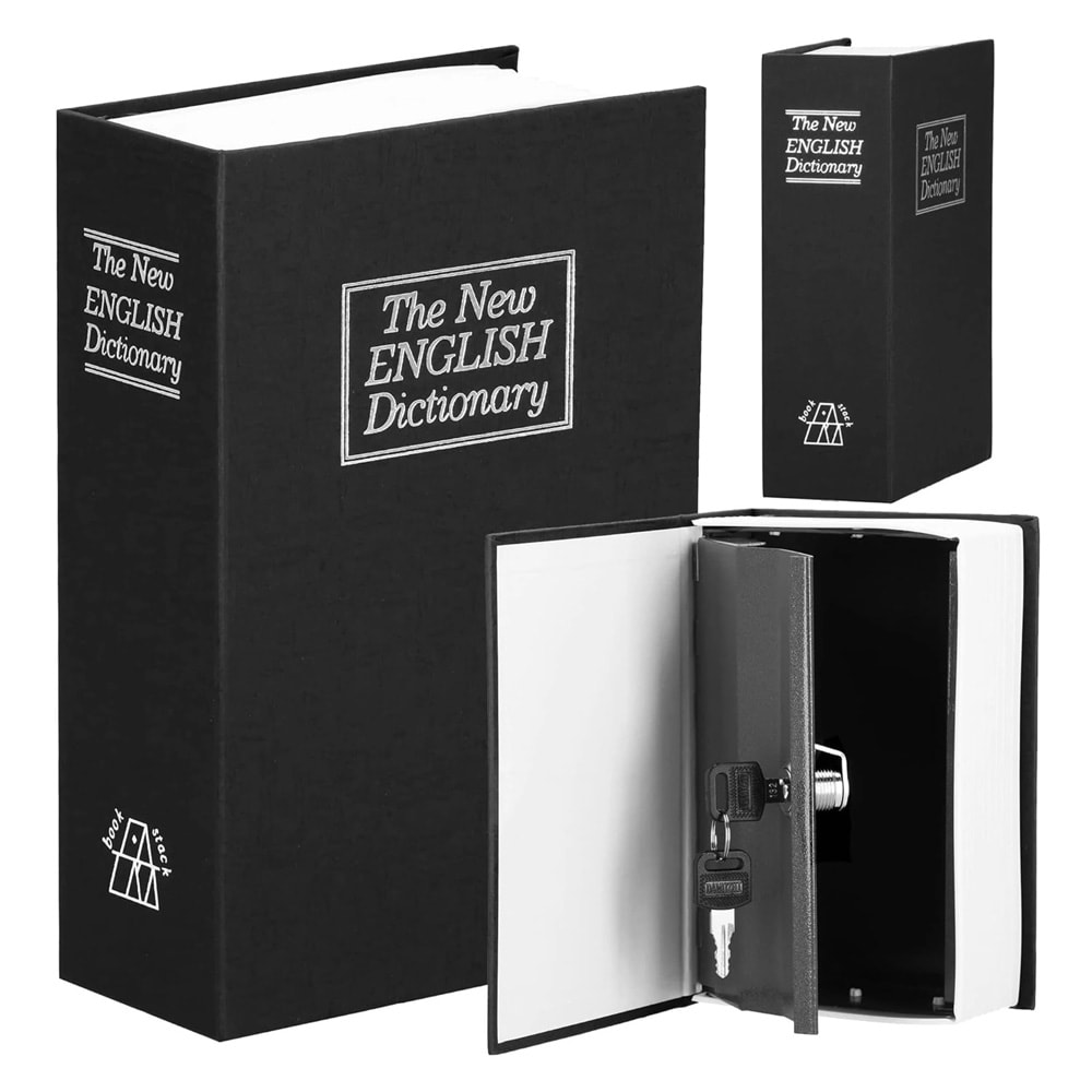 Maple book safe - kirjan muotoinen teräksinen tallelokero