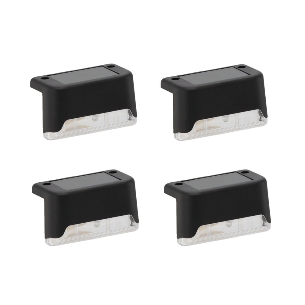 Aurinkovalaisin lämpimän valkoinen LED portaisiin tai kaiteisiin - 4-pakkaus