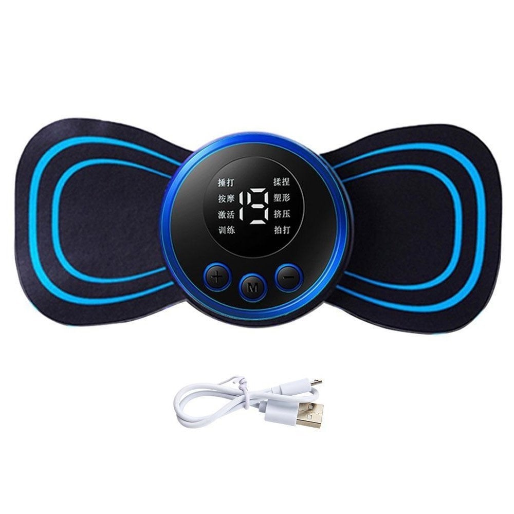 EMS Niska- ja selkähieronta, jossa on sähköstimulaatio ja ladattava akku