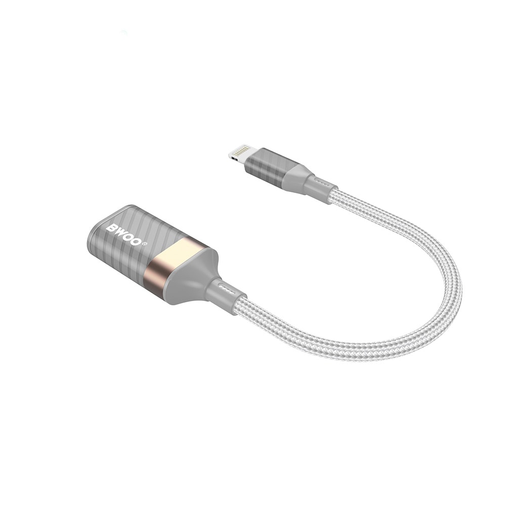 BWOO USB-sovitin Lightning USB-A:lle, 18 cm